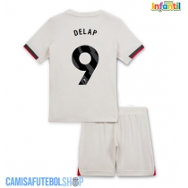 Camisa de time de futebol Chelsea Liam Delap #9 Replicas 2º Equipamento Infantil 2025-26 Manga Curta (+ Calças curtas)